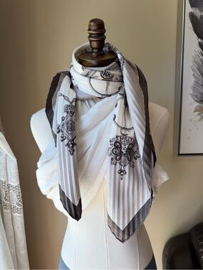Hermes used Silk Scarf